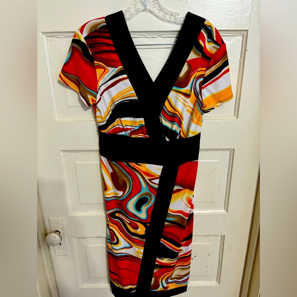 Vintage Frank Lyman Designs wrap style dress size 6